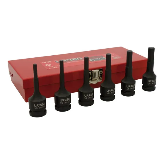 Copas Impacto Punta Hexagonal Cuadro 1/2 X 6 Urrea 74150