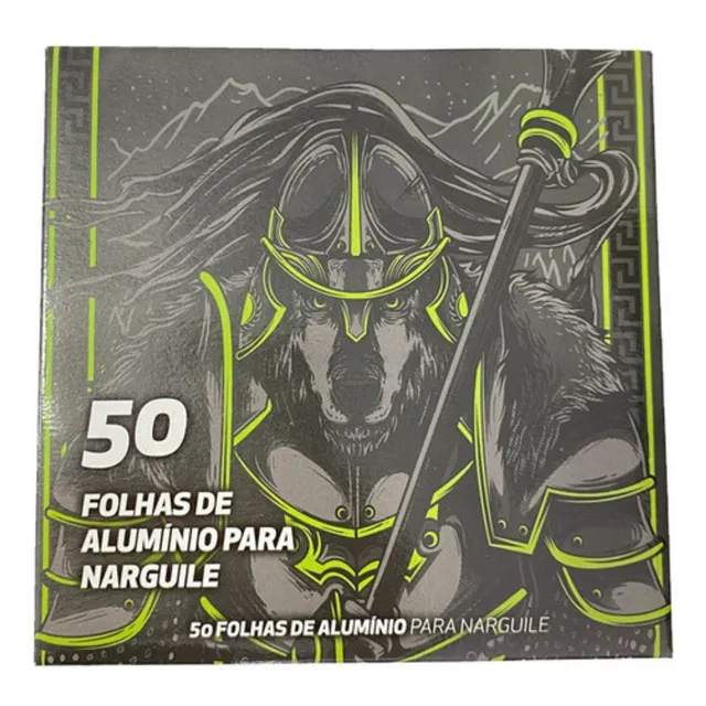 Papel Alumínio Monte Verde Embalagem Narguile- 50 Folhas