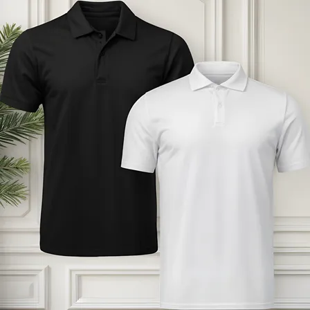 Kit 2 Camisa Polo Piquet Masculina Lisa Premium Certim Prime