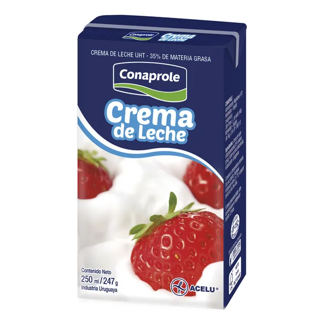 Crema De Leche Larga Vida Conaprole 250 Ml.