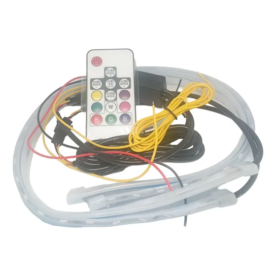 2 Tiras Cintas Multicolor Luz Led Para Farola De Carro 60cm