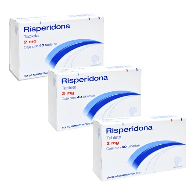 Risperidona 2 Mg Pack Con 120 Tabletas Psicofarma