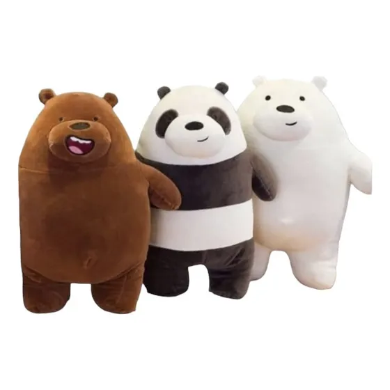 Peluches Osos Escandalosos Pardo Panda Y Polar 23cm