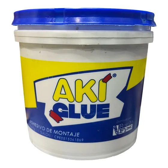 Pegamento Aki Glue No Más Clavo Galón 5,6kg