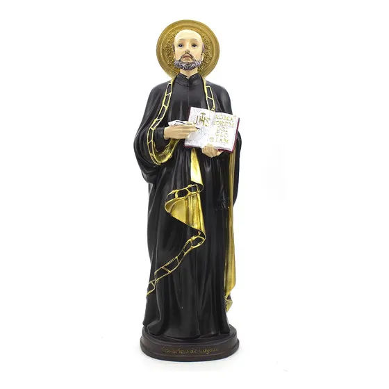 Imagem Santo Inácio De Loyola Importado Resina 30 Cm