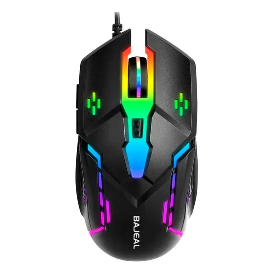 Mouse Bajeal D2 Rgb Leds 6d 2400dpi 2ms Boton Game