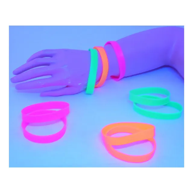 Pulsera De Silicona De Neón Para Eventos Fiestas Neón
