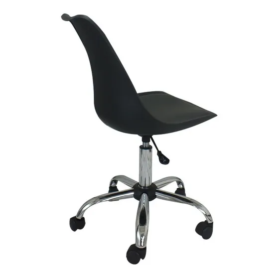 Silla Operativa Tulip Polipropileno Negro/gris