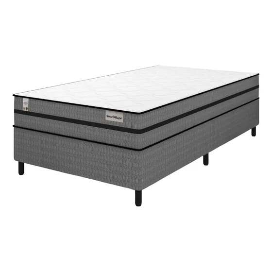 Cama Box Solteiro King Molas Pocket Plumatex