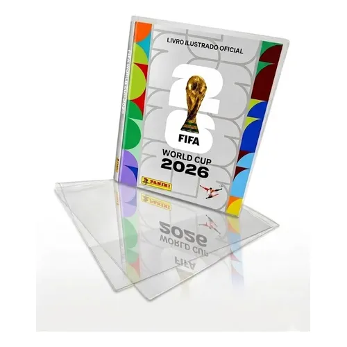 Álbum Da Copa Mundo 2026 Capa Mole + 20 Pacotinhos Com 140