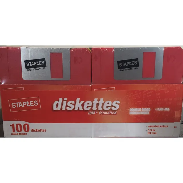 Disquetes Staples, Paquete De 100 Unidades, Disquetes En Col