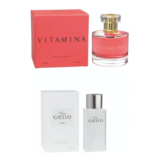 Combo Perfumes Mujer Vitamina X60 + Giesso Puro Mujer X50 Ml