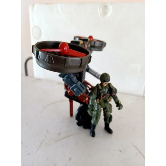 Piloto Soldado Militar Con Helicoptero De Chap Mei, No Gijoe