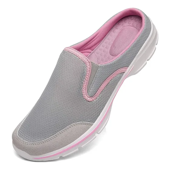 Zuecos Dama Zapatos Para Caminar Sin Cordones Con Cojín