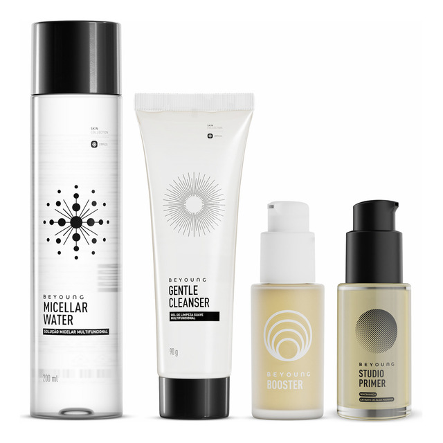Kit Clássicos Beyoung Skincare E Make Matte 4 Produtos Todos Os Tipos De Pele Kit Clássicos Beyoung Skincare E Make Matte 4 Produtos Todos Os Tipos De Pele