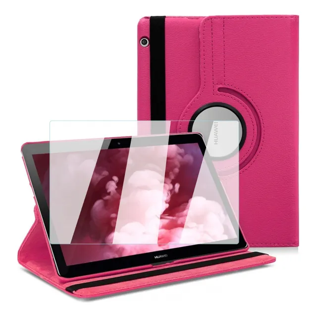 Mica + Funda Giratoria Para Huawei Mediapad T5 10
