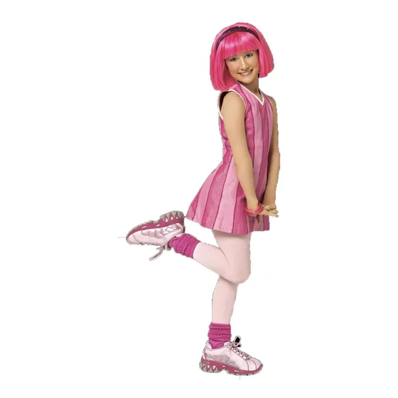 Figura Lazy Town Stephanie Base Rígida 80 Cm Coroplast
