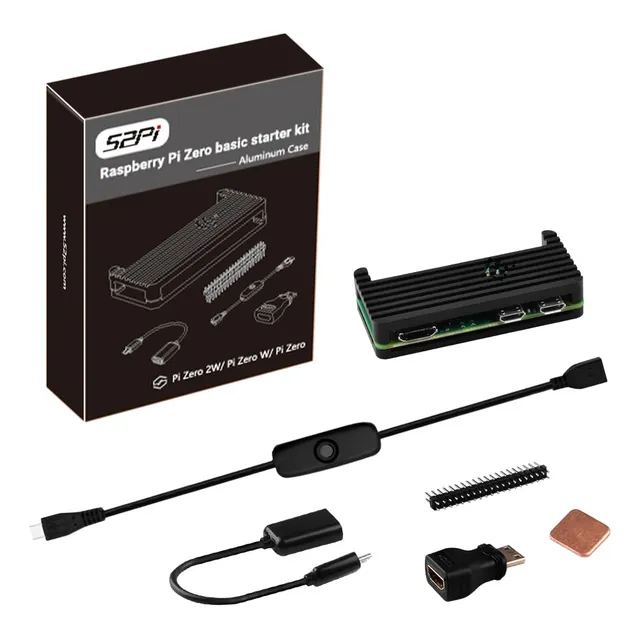 Funda Geeekpi Para Raspberry Pi Zero 2 Con Zero W Y Accesori