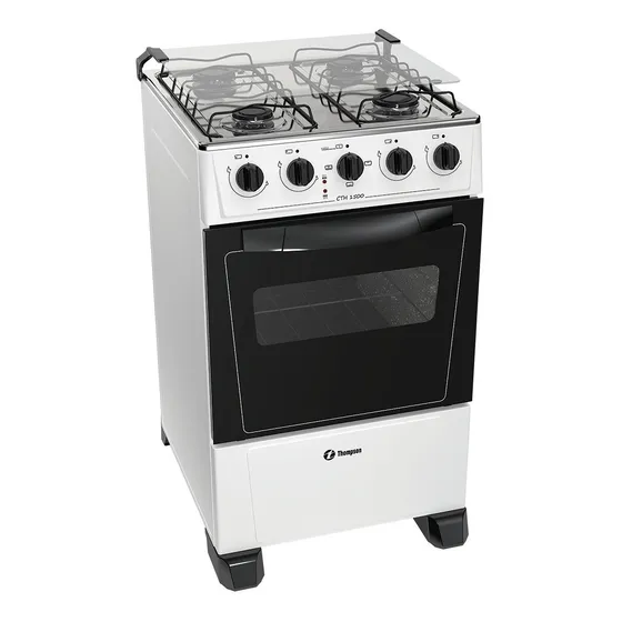 Cocina Combinada Thompson Cth 1500 4 Hornallas Blanca