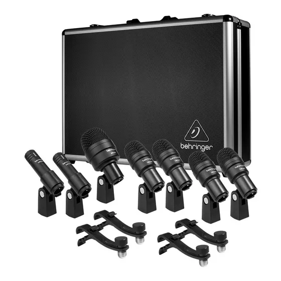 Kit 7 Microfones Behringer Bc-1200 Para Bateria De Percussão