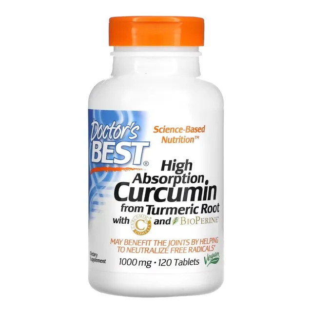 Doctor's Best Alta Absorción Curcumina Cúrcuma 1000mg X 120t