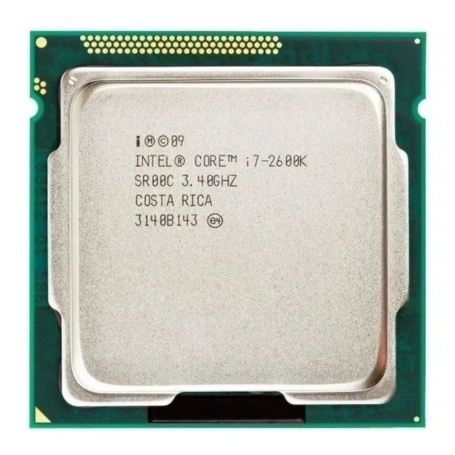 Procesador gamer Intel Core i7-2600K CM8062300833908 de 4 núcleos y 3.8GHz de frecuencia con gráfica integrada