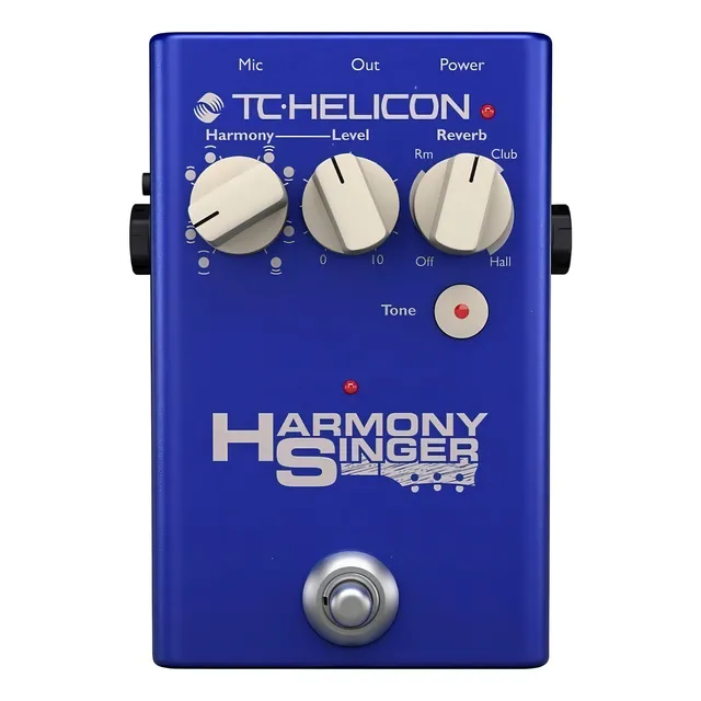 Pedal de efecto TC Helicon Voicetone Harmony Singer 2 azul