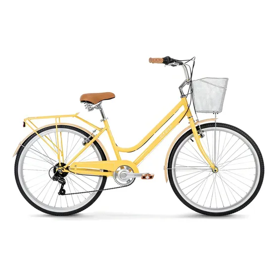 Bicicleta Huffy Keaton Rodada 26 Urbana 7 Velocidades Color Amarillo Tamaño del cuadro M