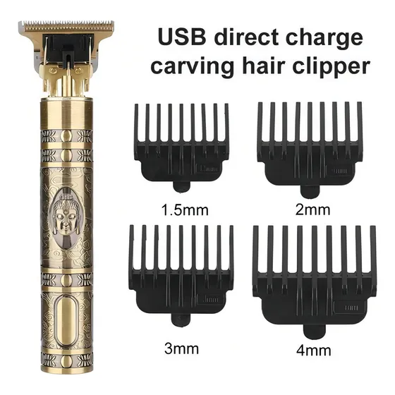 Maquina Corta Pelo Deluxe Edition Profesional Inalámbrica. Buda Gold