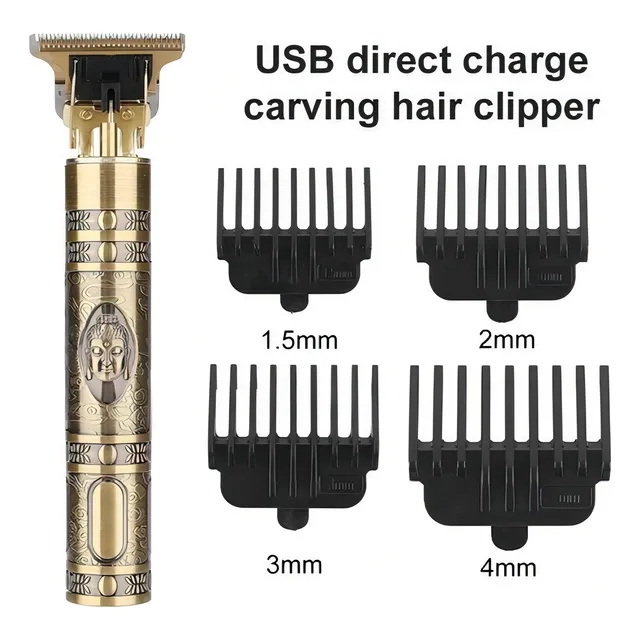 Maquina Corta Pelo Deluxe Edition Profesional Inalámbrica. Buda Gold
