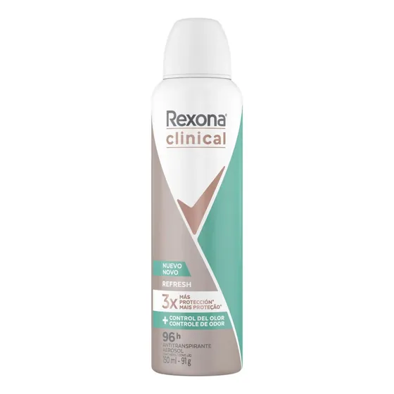 Desodorante Aerosol Femenino Rexona Clinical Refresh 150ml