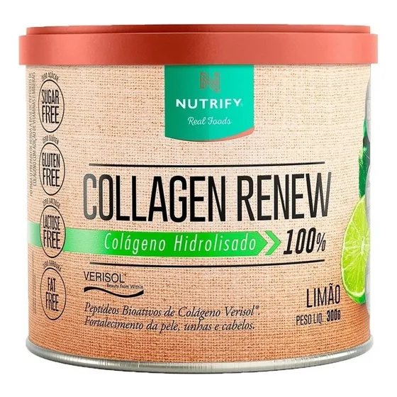 Colágeno Hidrolisado Collagen Renew Limão 300g Nutrify