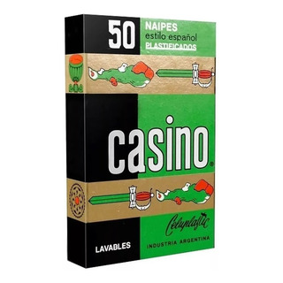 Naipes Plastificados Españolas 50 Casino X 6u Verde Rojo Naipes Plastificados Españolas 50 Casino X 6u Verde Rojo