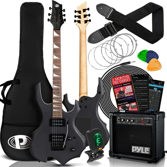 Guitarra Electrica Metal Pesado Kit Amplificador Instrumento