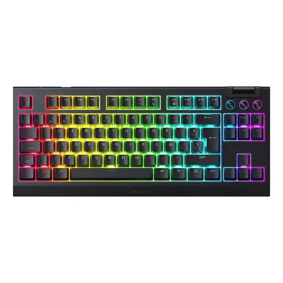 Teclado Razer Blackwidow V4 Tkl Hyperspeed Sp Wireless\u002Fbt Negro Inglés Internacional | Cuotas sin interés