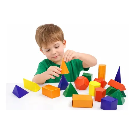 Sólidos Geométricos Planificados 20 Peças Educativo Escolar
