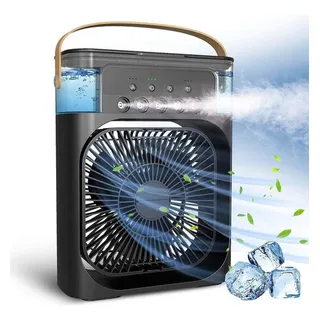 Mini Ar Condicionado PortĂĄtil Climatizador AromĂĄtico Cor Preto 110v/220v Mini Ar Condicionado PortĂĄtil Climatizador AromĂĄtico Cor Preto 110v/220v