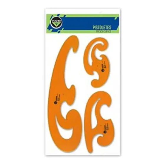 Set X 3 Pistoletes Curvimetro Dibujo Tecnico Curva Diseño