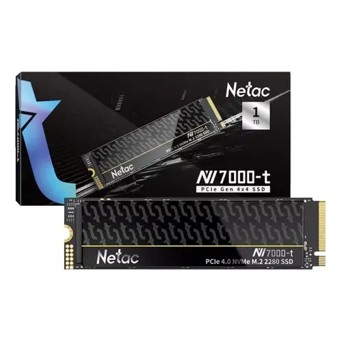 Ssd M.2 Nvme Nv7000-t 1tb Netac Ideal Para Ps5 Cor Preto