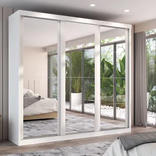 Guarda Roupa Casal Sevilha C/ 3 Esp Cor Branco Guarda Roupa Casal Sevilha C/ 3 Esp Cor Branco
