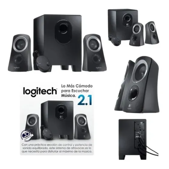 Sistema De Sonido 2.1 Logitech Z313 · 25 Watts Rms (reales)