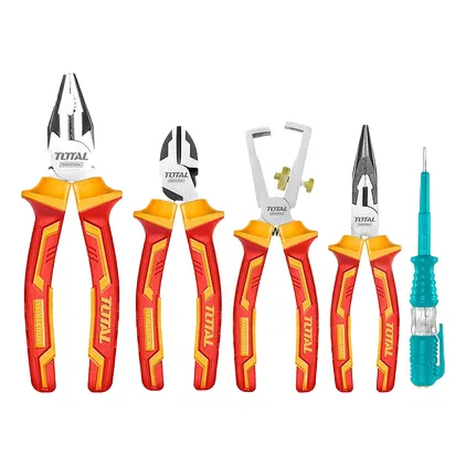 Juego De Alicates Para Electricidad 5pcs Total