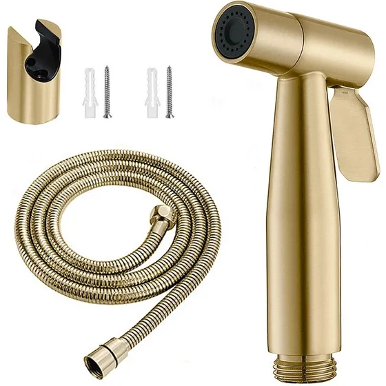 Ducha De Mano Telefono Bidet Acero Inoxidable Dorado Mate