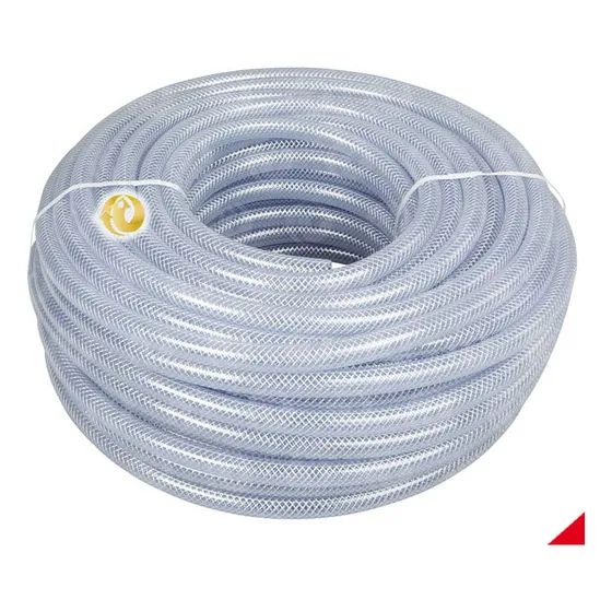 Tubo Manguera Transparente Reforzada 1/2 X 6m Premium