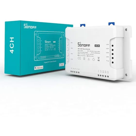 Sonoff 4chr3 Interruptor Inteligente Wifi 4 Canales Macrotec