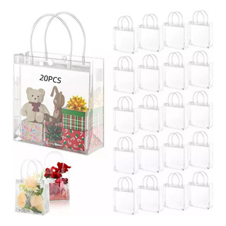 Ye 20 Bolsa Regalo Con Asa Transparentes Boda Bautizo Ye 20 Bolsa Regalo Con Asa Transparentes Boda Bautizo