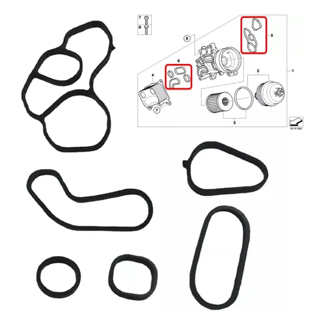 Kit Junta Trocador Calor Mini Cooper N12 N14 Thp 11427557