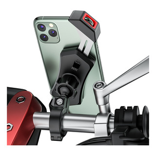 Suporte Moto Celular Em Aço Inox Braçadeira De Duas Garras Suporte Moto Celular Em Aço Inox Braçadeira De Duas Garras