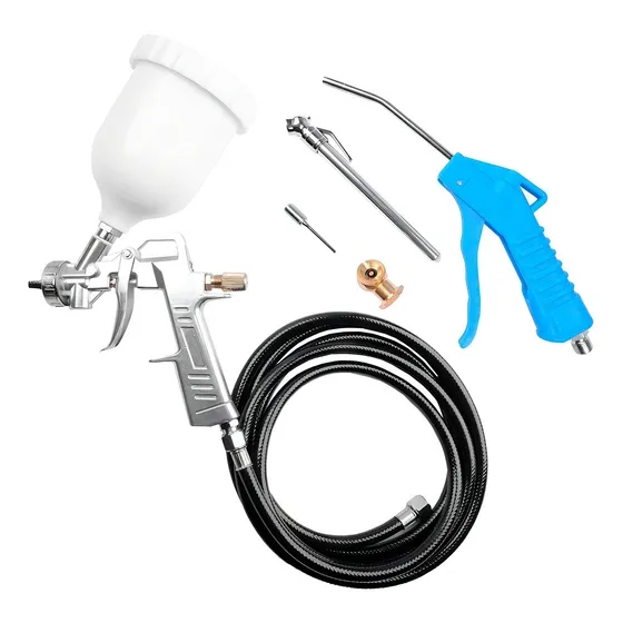 Kit Compressor De Ar Ferrari 6 Peças Cor Prateado