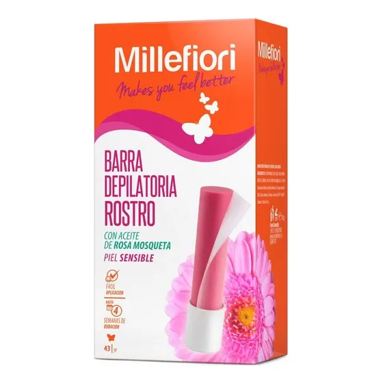 Barra Facial Depilatoria Millefiori Piel Seca X 43 Grs